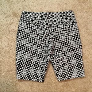 White House Black Market Geometric Print Shorts